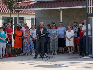 Inauguration des cours de l'école Richebourg de Lons le Saunier