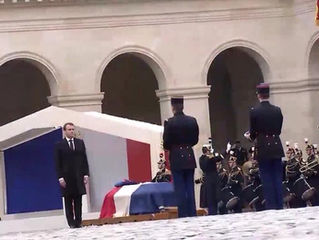 Hommage national rendu au Colonel Beltrame.