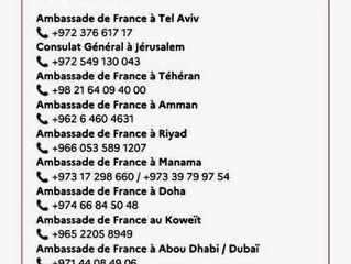 Situation des ressortissants Français au Proche-Orient