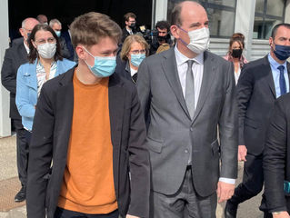 Visite du premier ministre Jean Castex au CFA de Gevingey et rencontre avec les étudiants