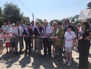 Inauguration de l'aménagement de la traversée du village à Biefmorin