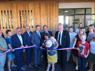 Inauguration de l'école de Chaussin