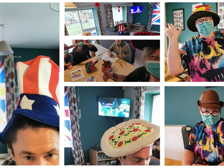 Funny hat evening at Beaver Lane!