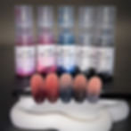 Application du Baby Boomer Graphite Flash in Spray Slowianka Nail Trends
