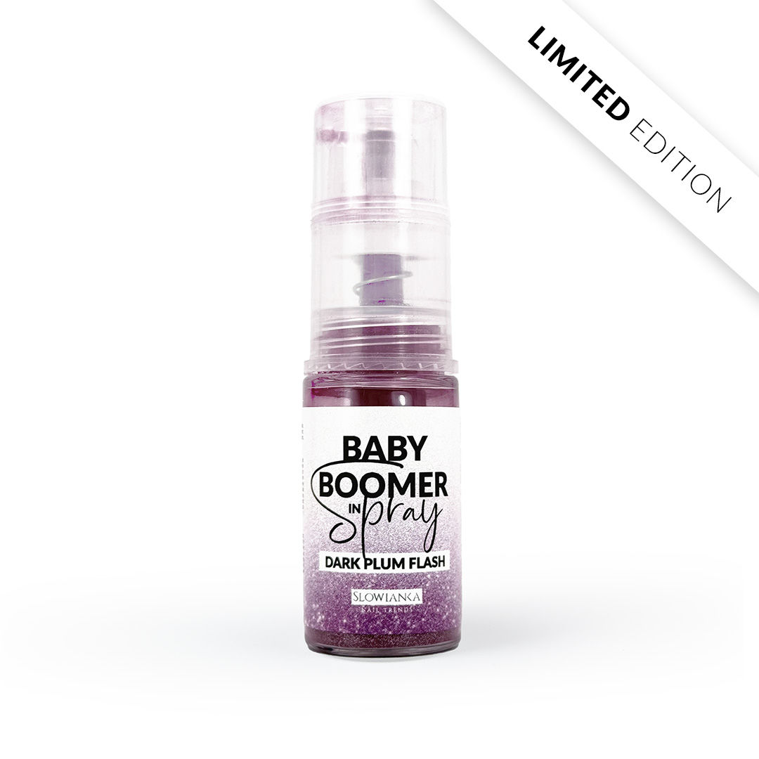 Baby Boomer in Spray Dark Plum Flash Slowianka Nail Trends