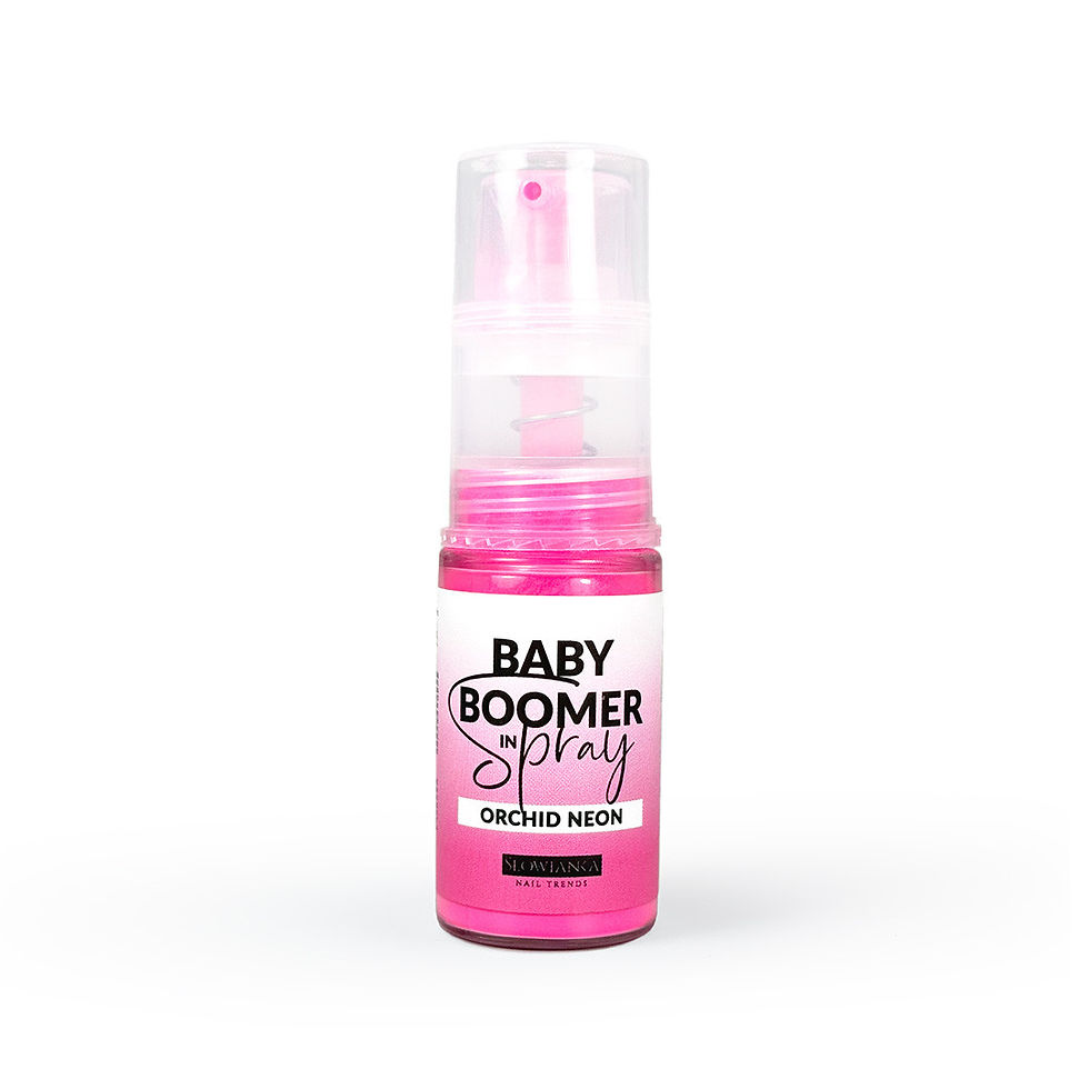 Flacon spray Orchid Neon de Slowianka avec embout airbrush, couleur rose fuchsia.