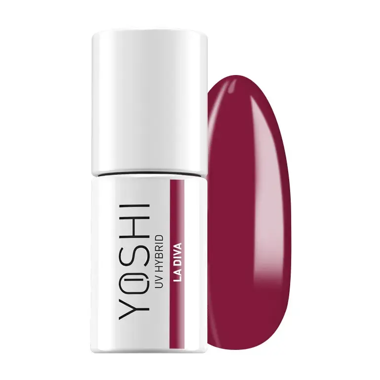 Miniaturbild: Vernis semi-permanent YOSHI La Première 243 La Diva, flacon bordeaux.