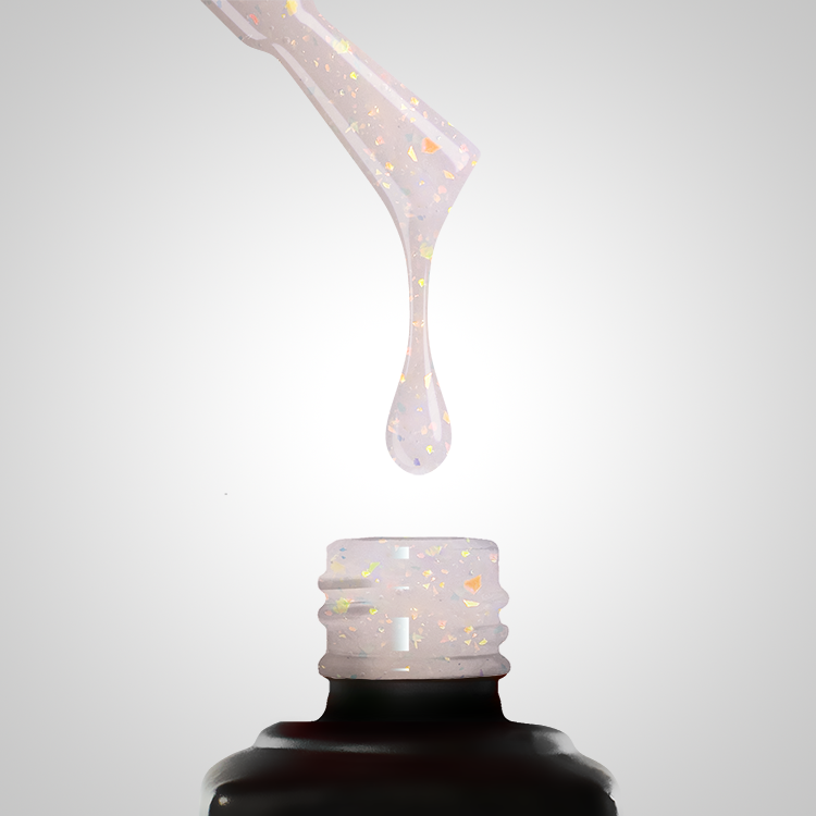 Flacon Shiny Marshmellow Base avec goutte du produit.