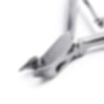 Détail des lames de la pince à cuticules LEXWO 137, acier inoxydable chirurgical, précision de coupe