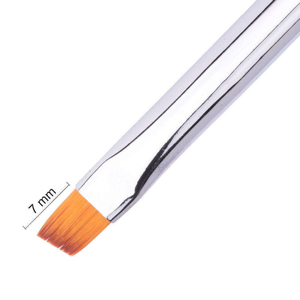 Miniature : Pinceau diagonal pour gel et  One Stroke MollyLac Pro Rainbow taille 4