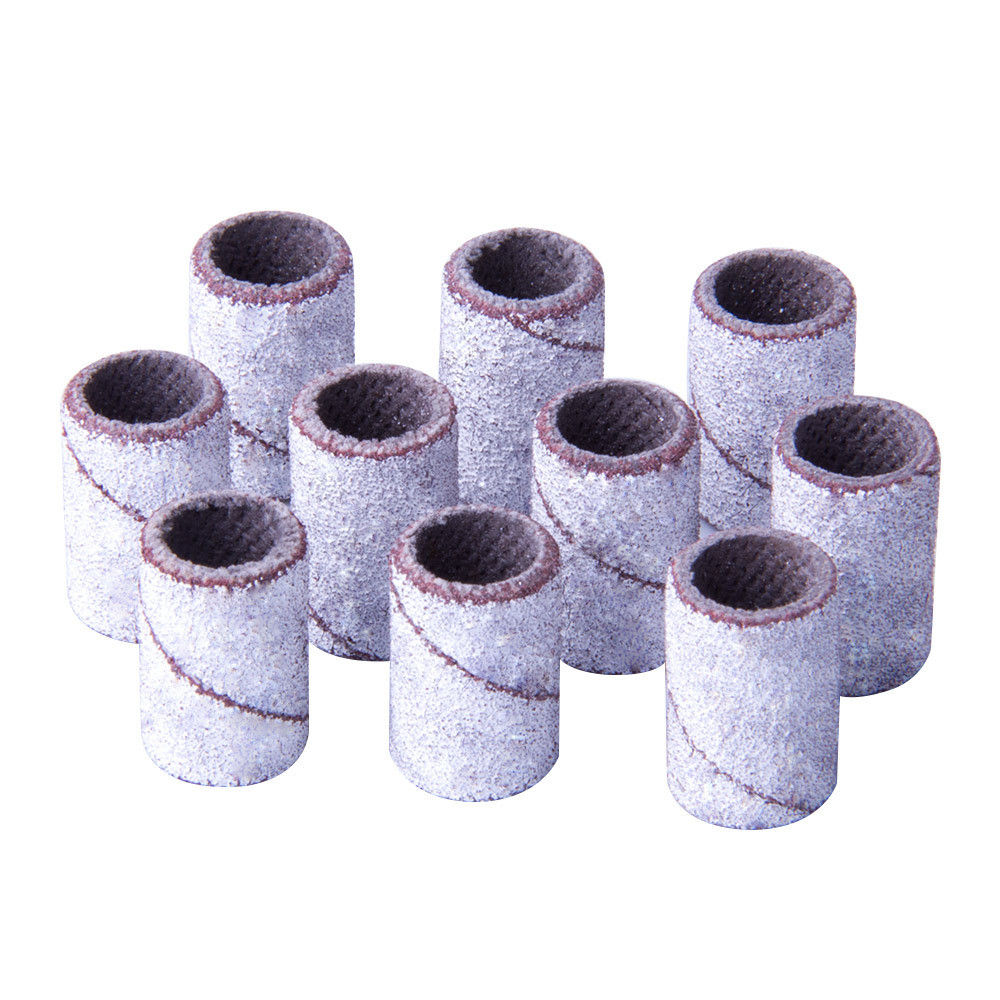 Manchons abrasifs pour ponceuse, grain moyen – embouts pour manucure ou pédicure.