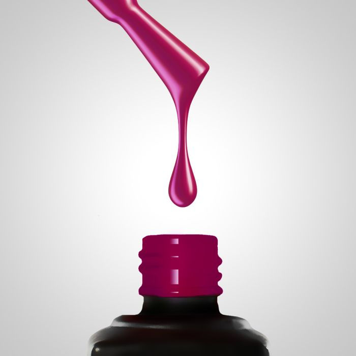 Goutte de vernis semi-permanent fuchsia intense – couleur vibrante et féminine Slowianka
