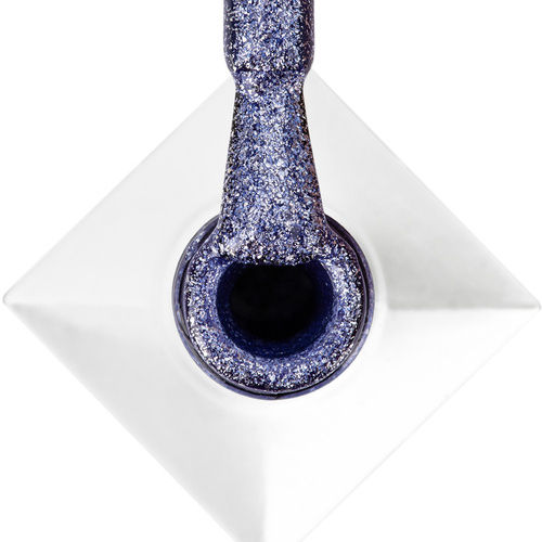 Miniature : pinceau précis recouvert d’un vernis violet améthyste métallique avec effet Cat Eye n° 252