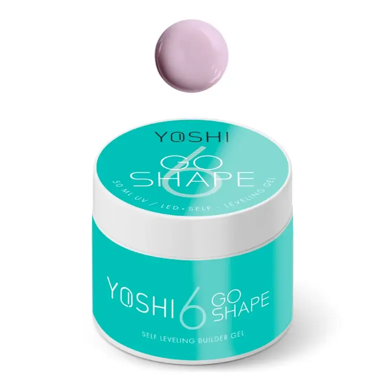 Pot GO SHAPE No6, gel de construction rose laiteux auto-égalisant.