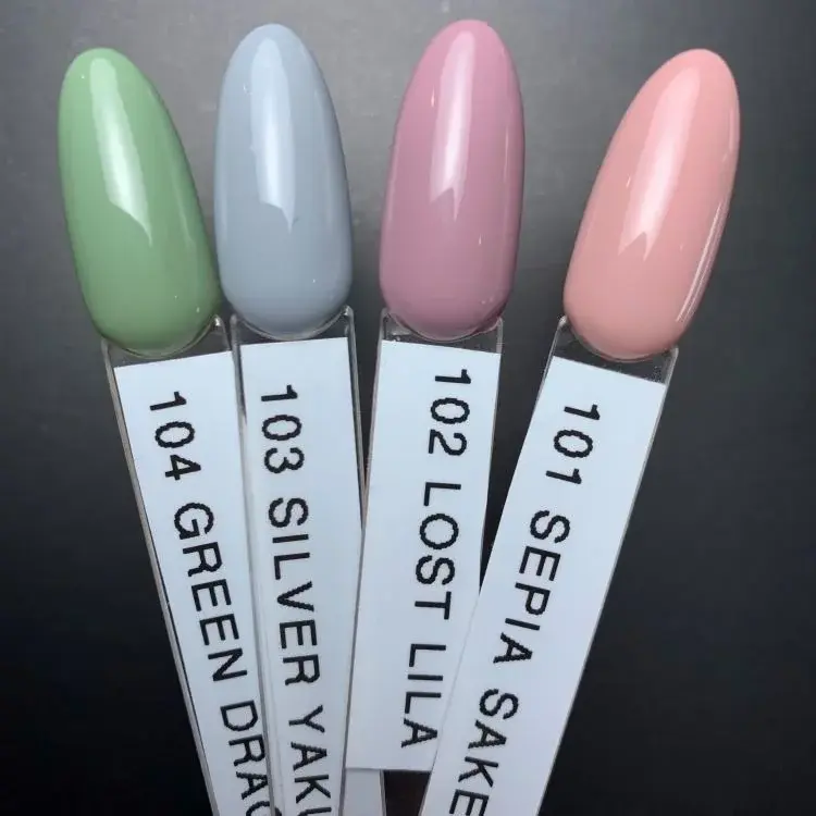 Nuancier du vernis hybride Sepia Sake n°101 – teinte beige rosé élégante