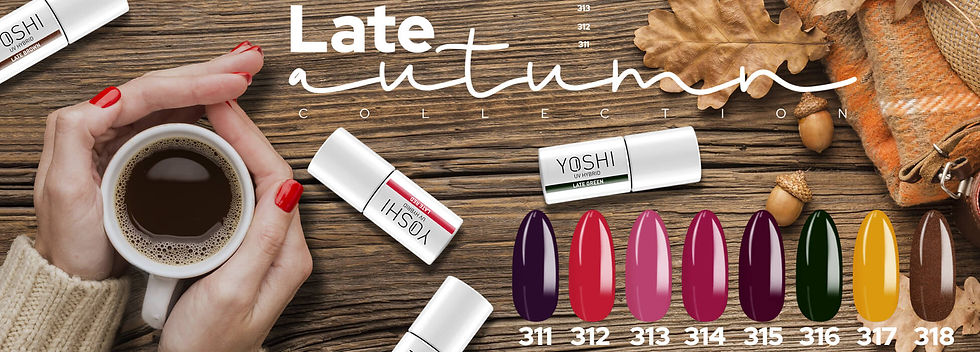 Palette complète de la collection Yoshi Late Autumn