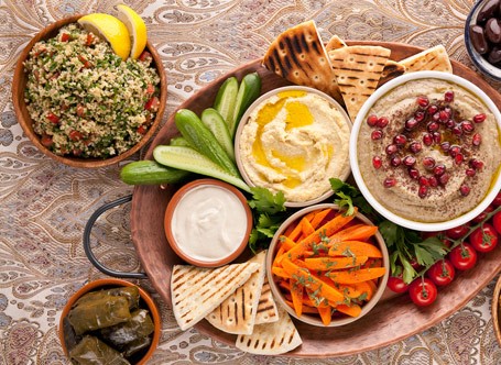 Arranged Food and Objects