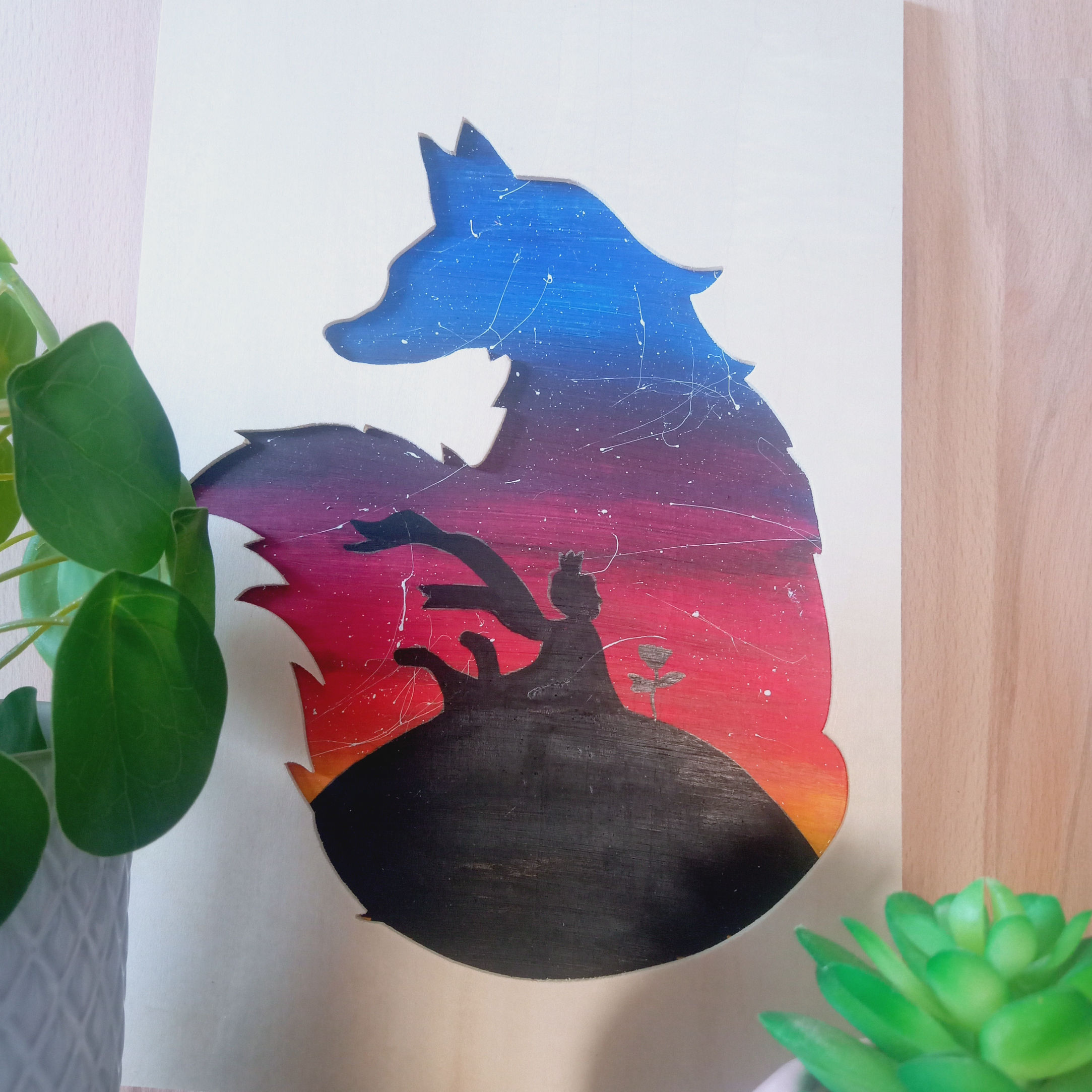 Tableau Le prince et le renard