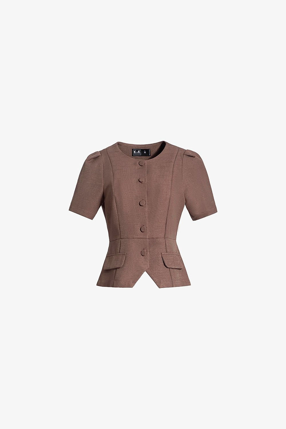 Thumbnail: Áo peplum công sở nữ phối nút
