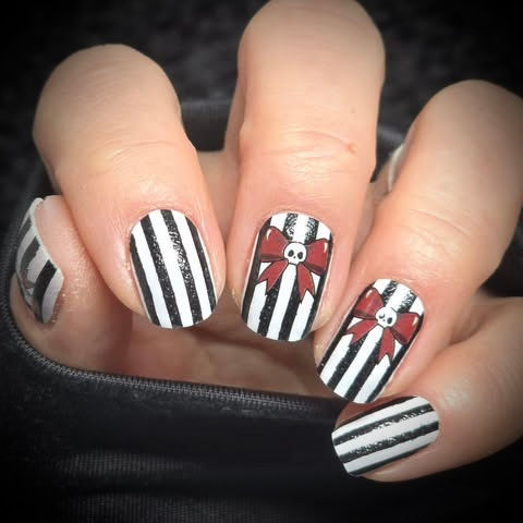 Stripes and Skulls by Kim