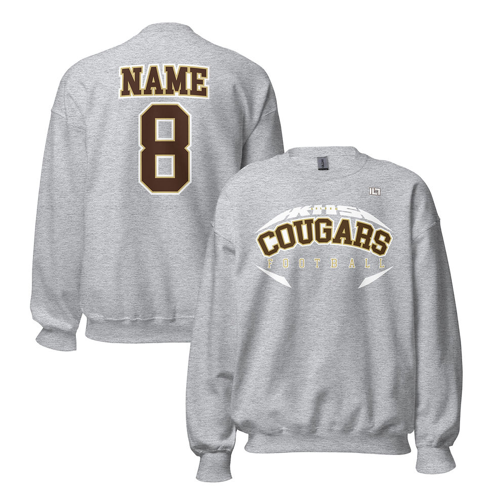 Thumbnail: Custom Cougars Football Sweatshirt