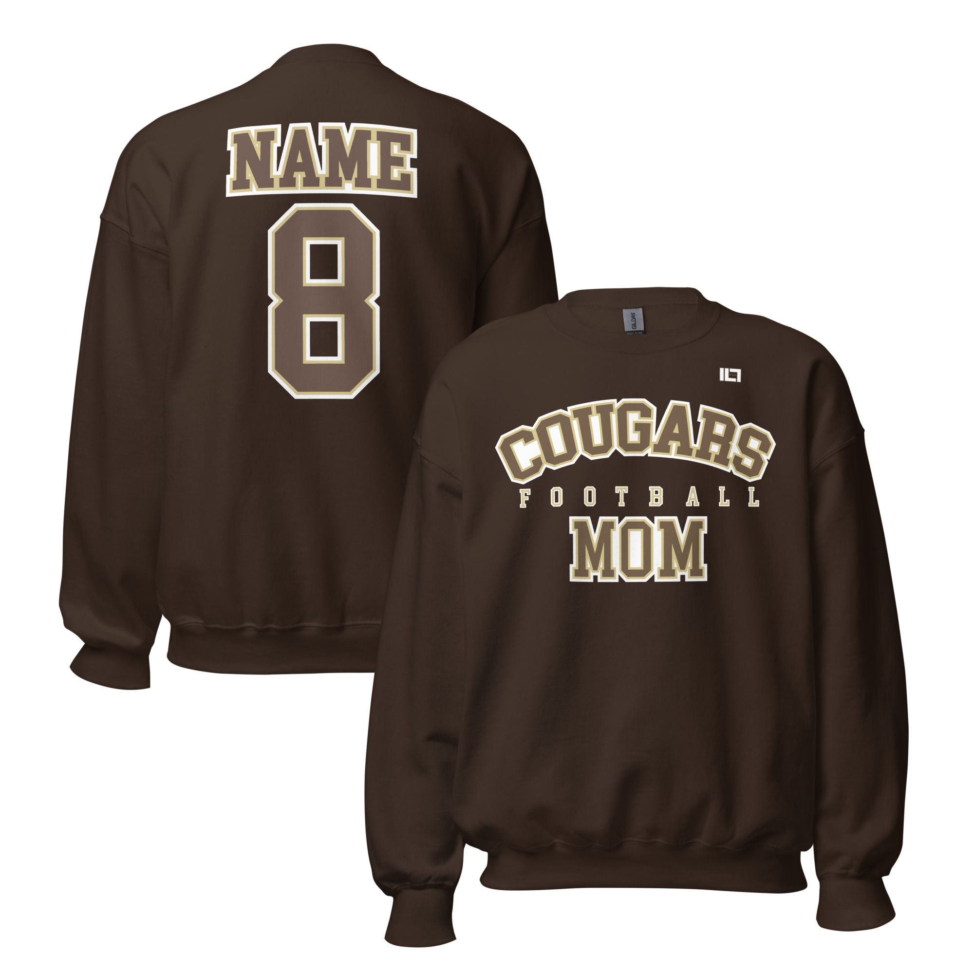 Custom Cougars Football Mom Sweatshirt