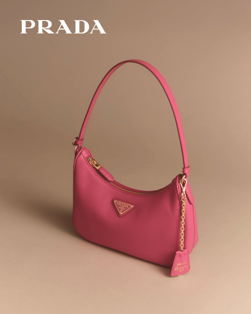 【気まぐれタイムセール】PRADA　ショルダーバッグ（ピンク） 中古・古着通販】PRADA (プラダ) ショルダーバッグ ピンク｜ブランド