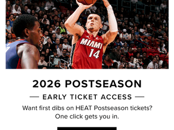 Miami HEAT Promote $25 Tickets and 2026 Postseason Early Access