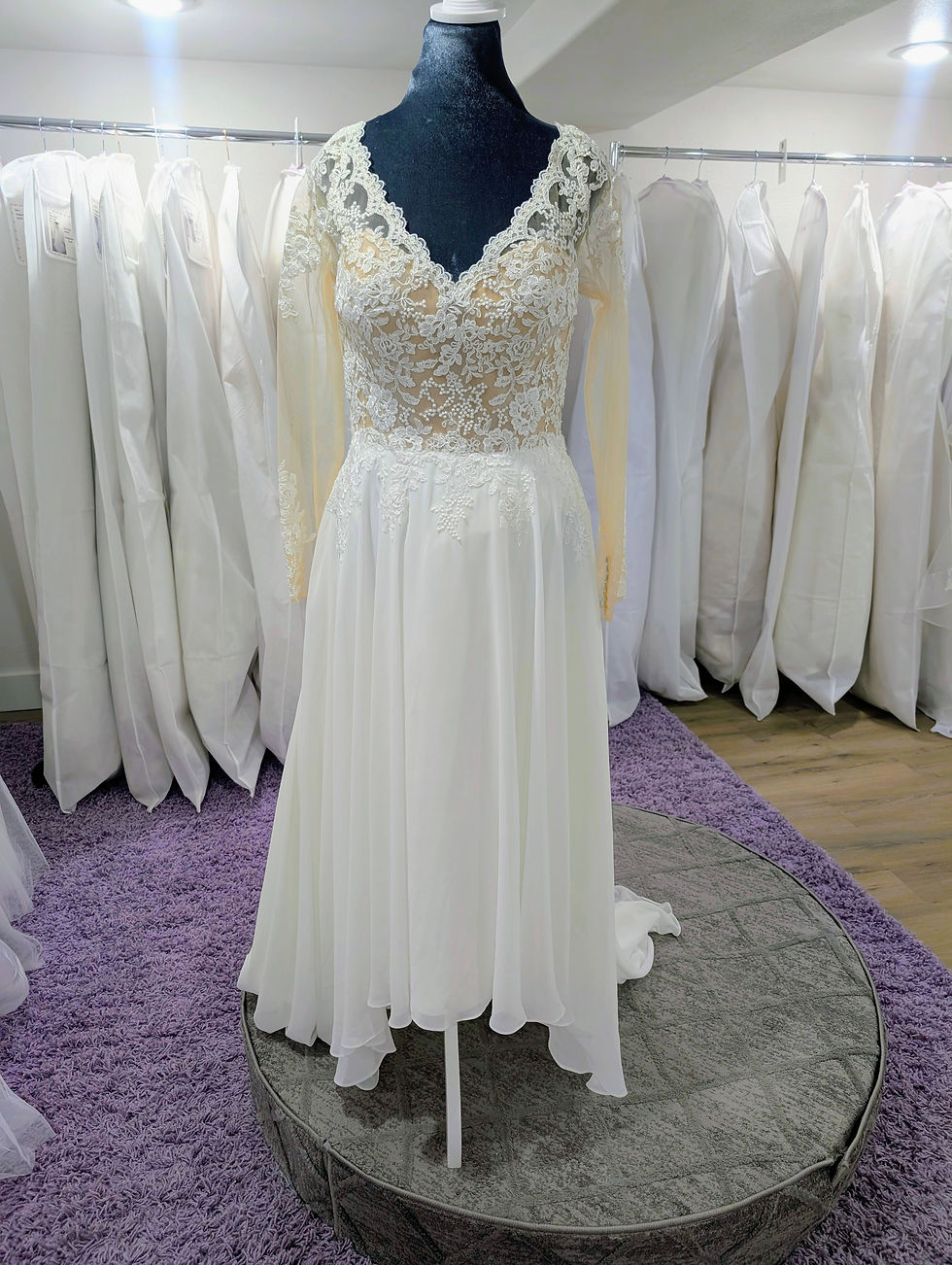 Sweetheart A-Line Wedding Dress Hi-Low Size 8