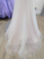 Thumbnail: Theia Elise Ivory and Blush Wedding Dress Size 10