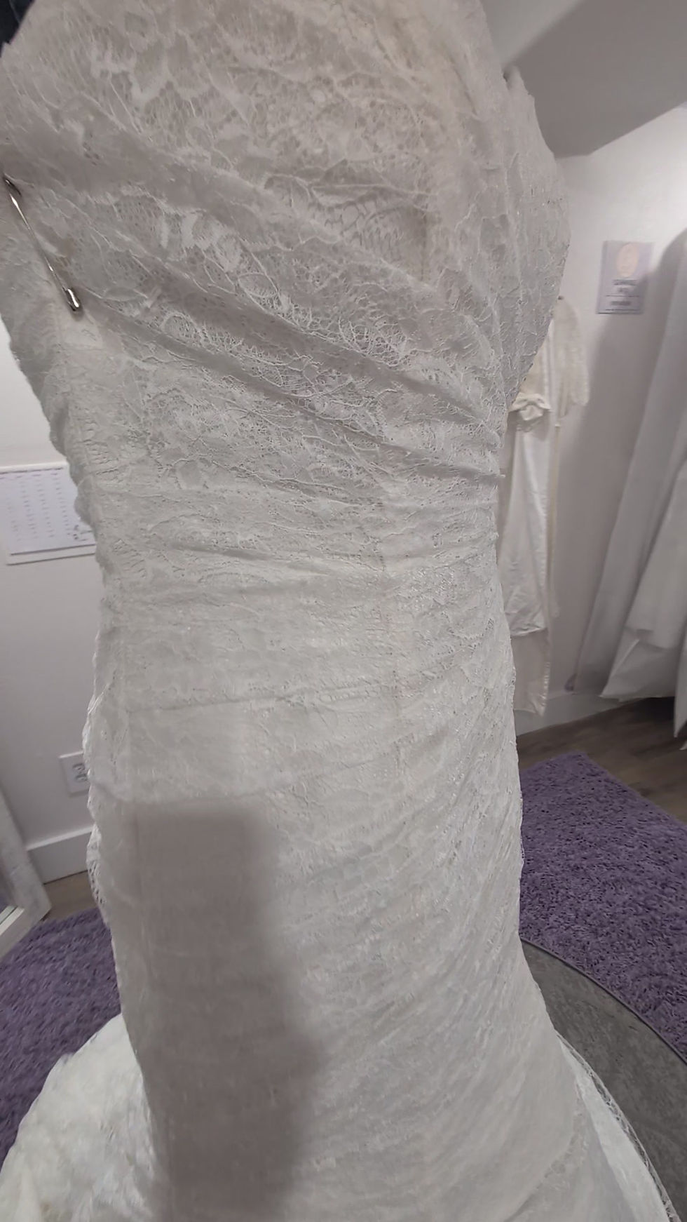 Thumbnail: Private Label 18900 Lace Fit and Flare Wedding Dress Size 12