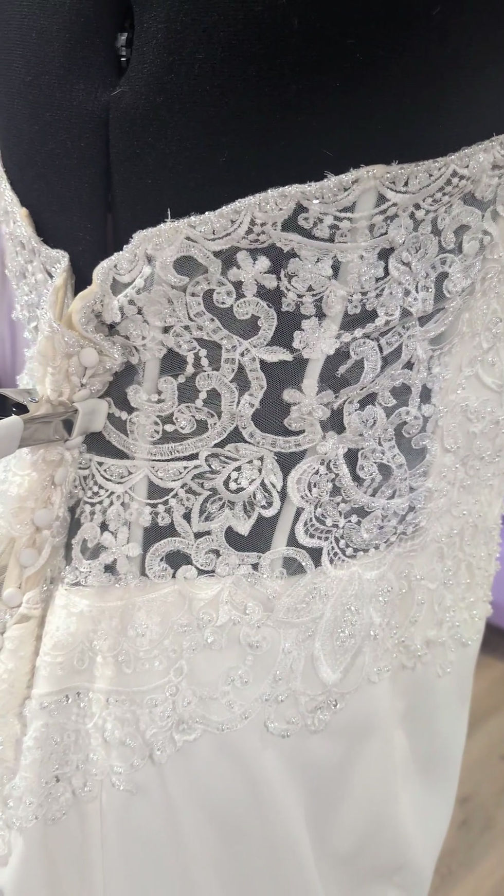 Thumbnail: Kenneth Winston 1818 wedding dress in white