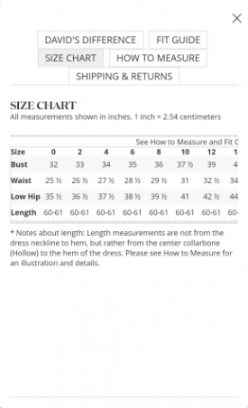 david's bridal size chart bridesmaid dress E9210 Plus Size Black Mermaid Size (AU):4X 2026 NH SUMMER SHOP