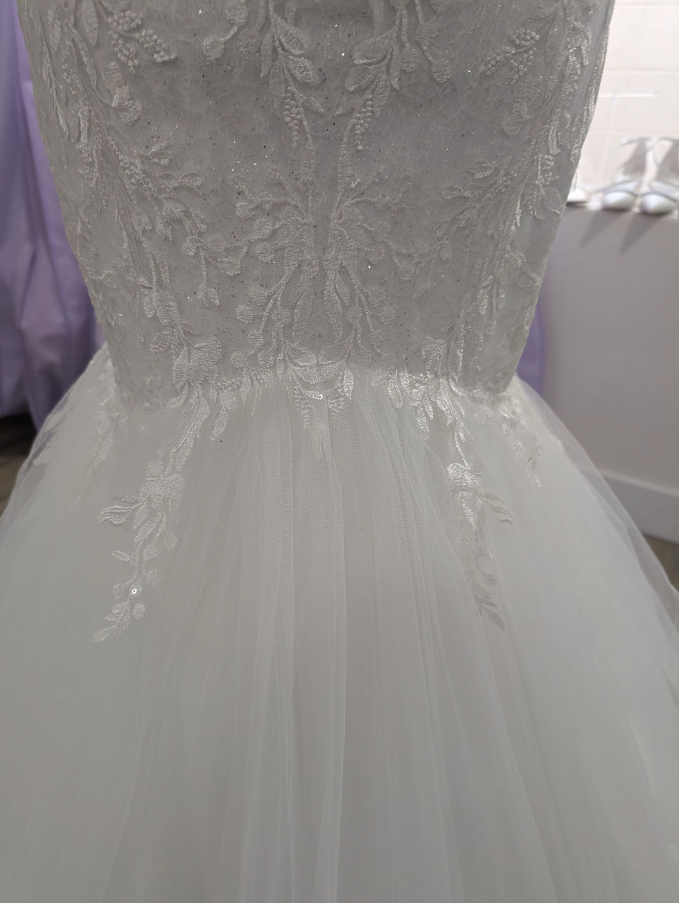 Thumbnail: Sydney's Closet Mermaid Wedding Dress Size 18 in White