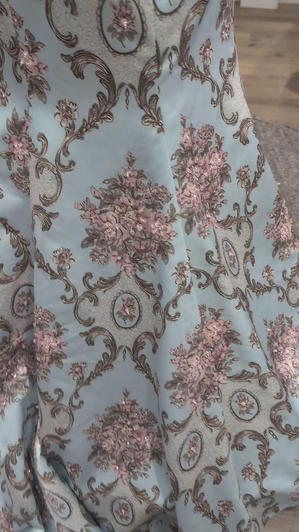 Thumbnail: Etta Hathaway Ivy Blue and Rose Wedding Dress