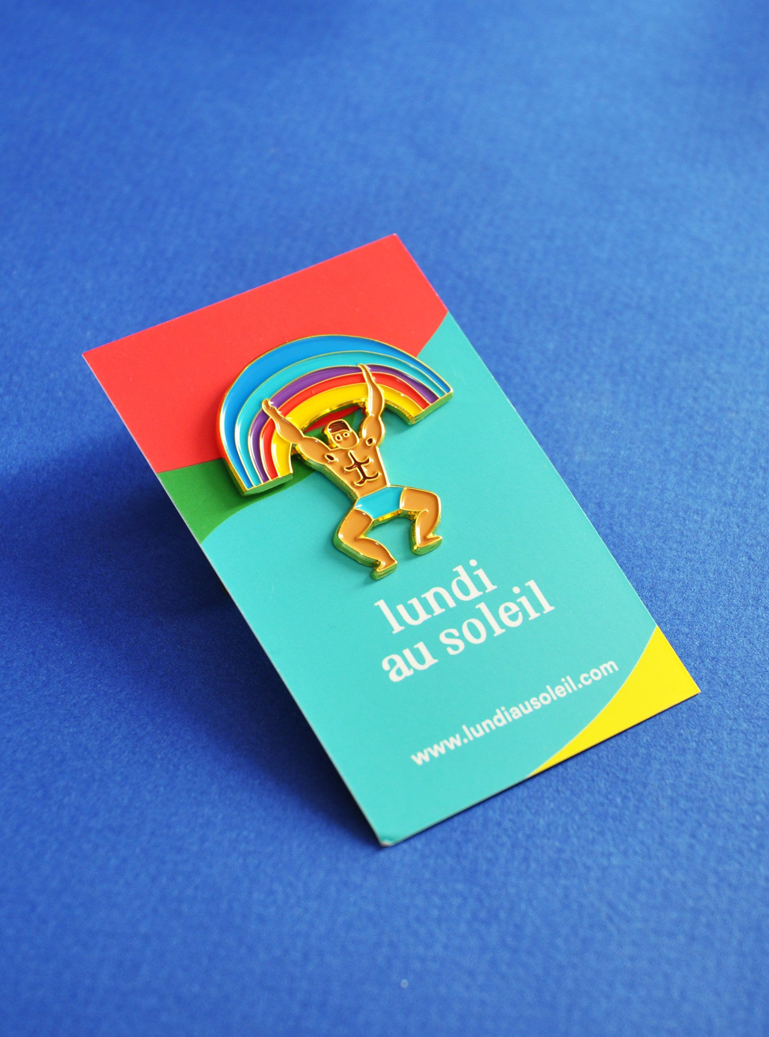 Lundi au Soleil• Pin's Rainbow man