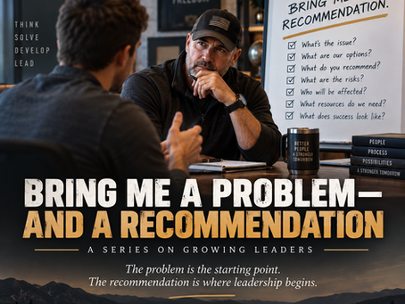 Bring Me a Problem—and a Recommendation