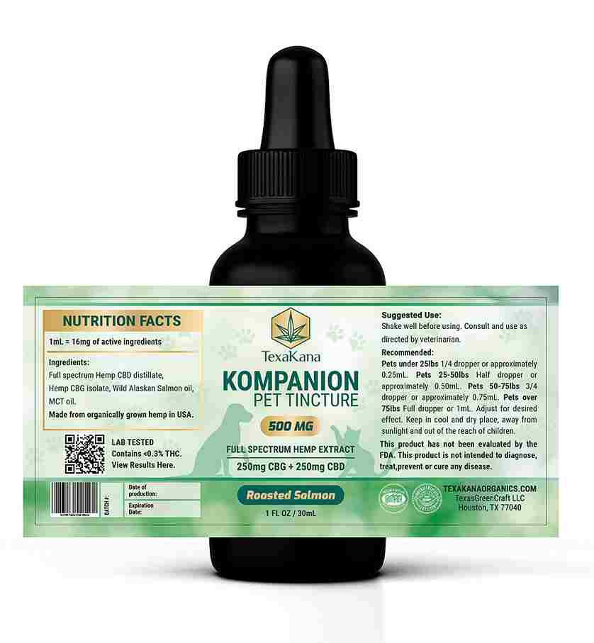 Kompanion Pet Tincture Front View