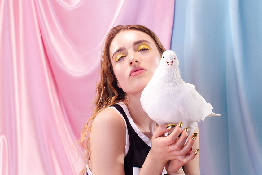 Posing with a Dove