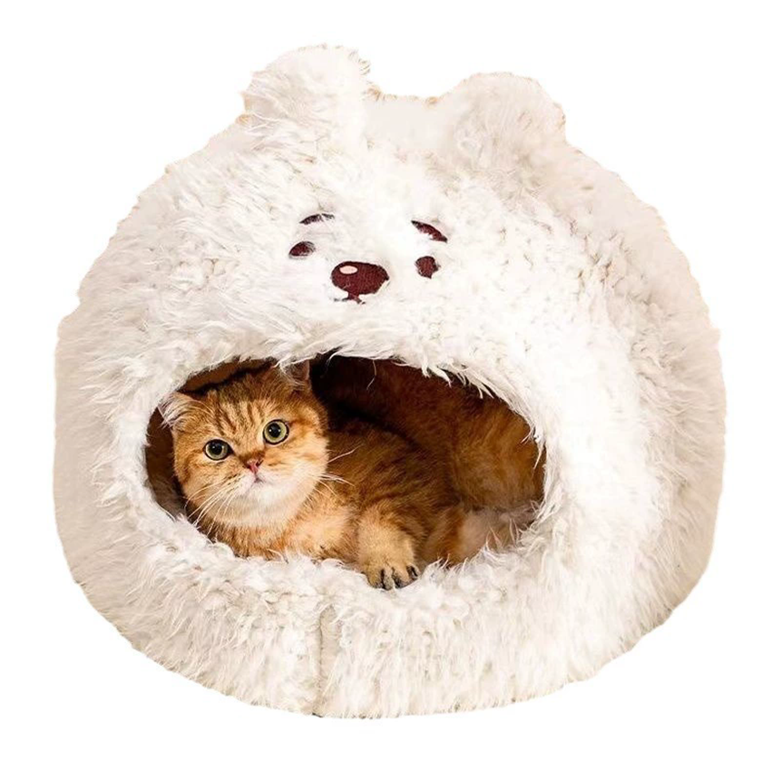 Thumbnail: Super Soft Washable Plush Pet Bed Lovely Chihuahua Cat Kennel Deep Sleep Litter 