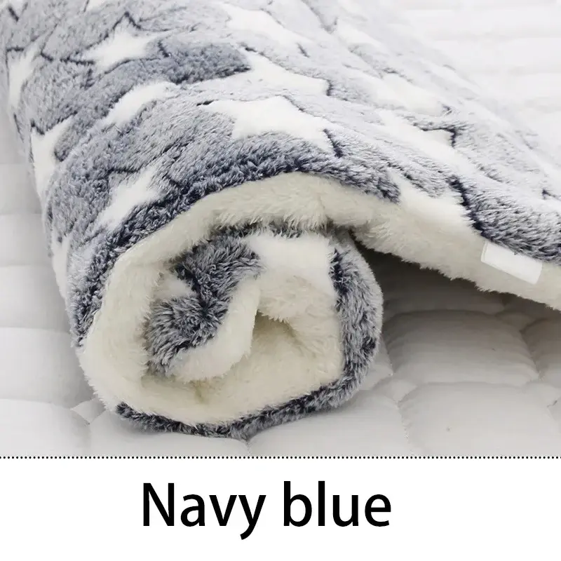 Thumbnail: Flannel Pet Sleeping Mat Dog Bed Cat Litter Puppy Bed Dog Sofa Lovely Mattress C