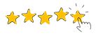 Sterne der Kundenbewertungen