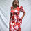 Thumbnail: Pink and Red Midi Dress
