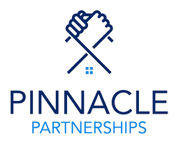 Pinnacle Partnership logo - two hands holding to represent working together.