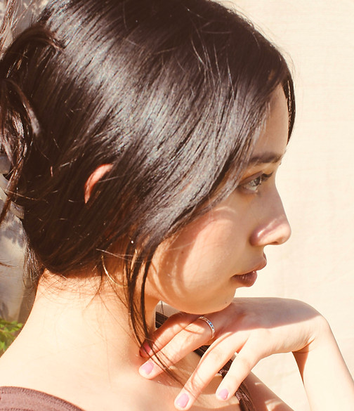Girl side portrait