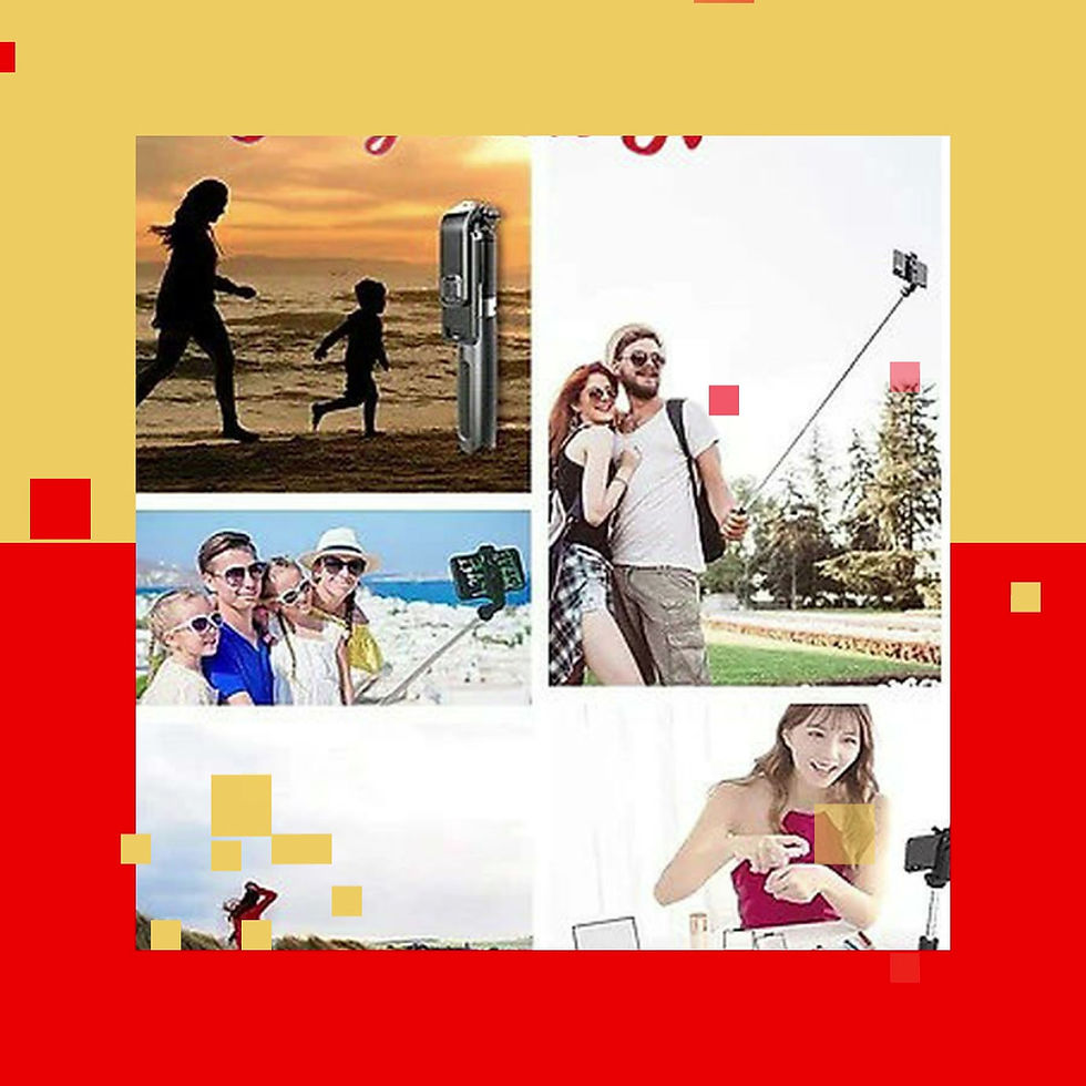 Miniature : Perche à Selfie Bluetooth Télescopique, Trépied pour Smartphone +Télécommande