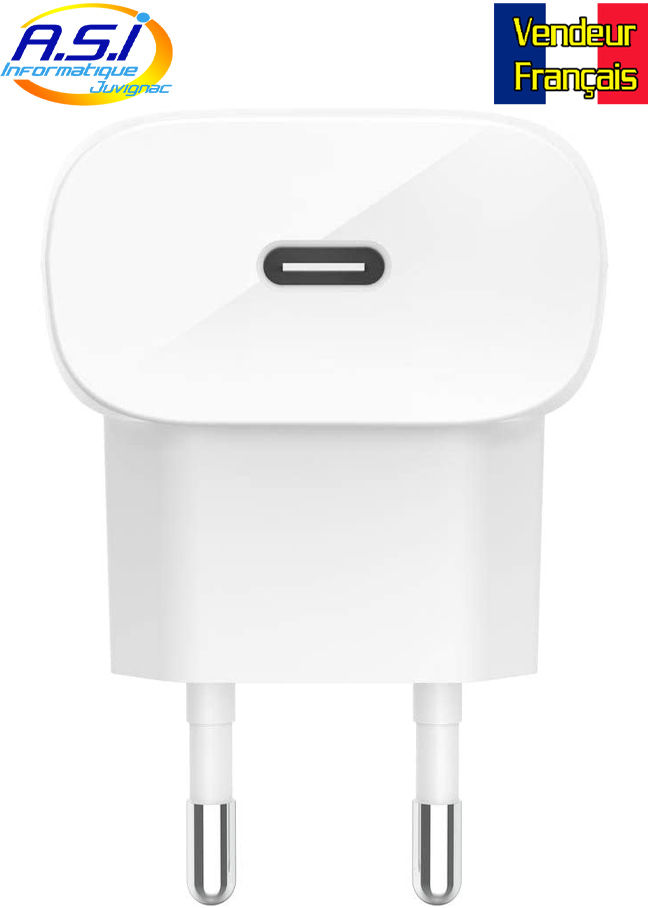 Miniature : Chargeur smartphone Samsung Téléphone Huawei Apple Iphone Ipad Usb-c 20w Belkin