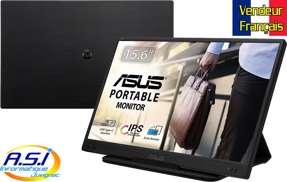 Miniature : Ecran externe 15.6'' Asus pr ordinateur pc portable USB-C IPS Full HD 1920x1080