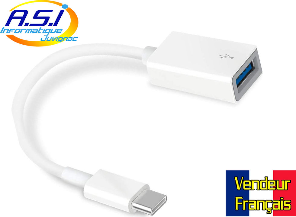 Miniature : Câble adaptateur USB-C vers USB 3.0 Windows Mac Os Chrome Os Linux Android ....