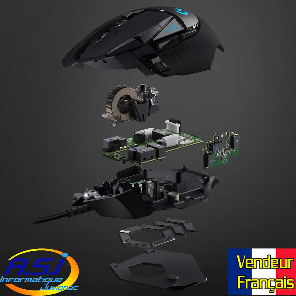 Miniature : Souris Gamer Jeu Logitech G502 Hero Gaming 11 boutons  25600 PPP noire